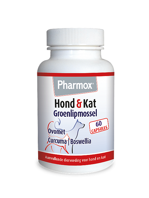 Pharmox Groenlipmossel Hond en Kat 60 capsules