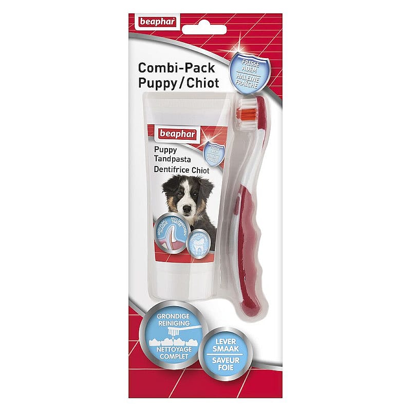 Beaphar Combi-Pack Puppy Tandpasta & Borstel