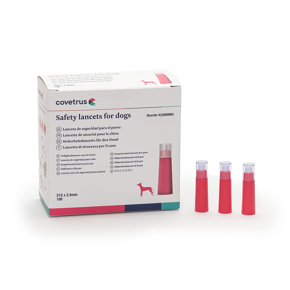 CVET Glucosemeter Lancet Hond 100 stuks