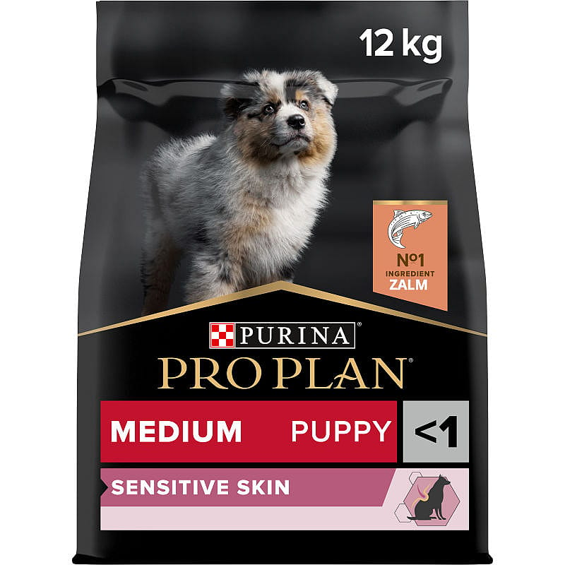 Purina Pro Plan Medium Puppy Sensitive Skin Hondenvoer Zalm 12 kg