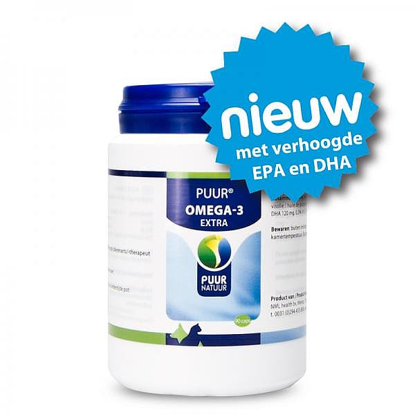 Puur Omega-3 Extra Hond Kat 90 capsules