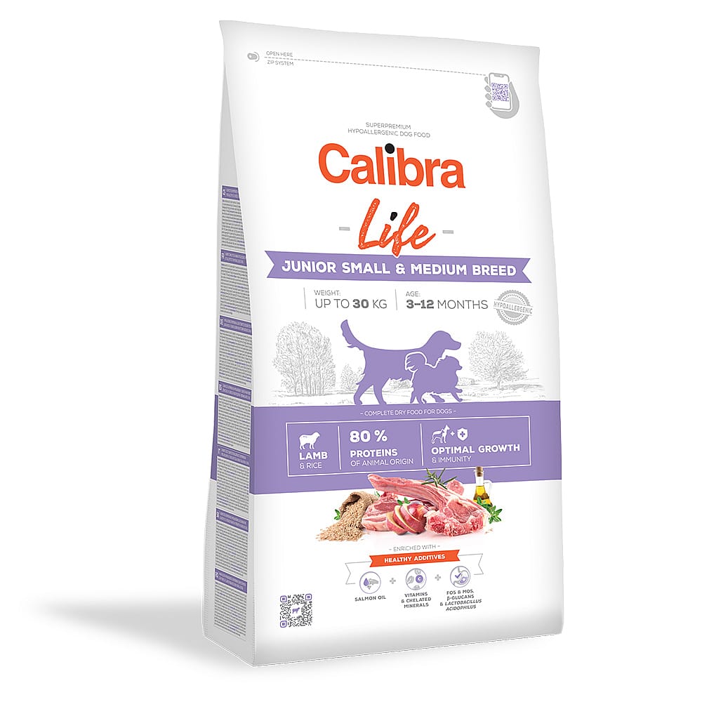 Calibra Hond Life Junior Small en Medium Breed Lamb