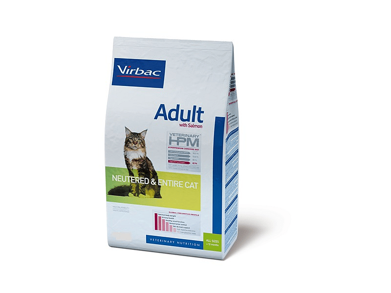 Datumvoordeel (op=op) HPM Veterinary Adult Neutered Entire Cat Salmon 1.5 kilo