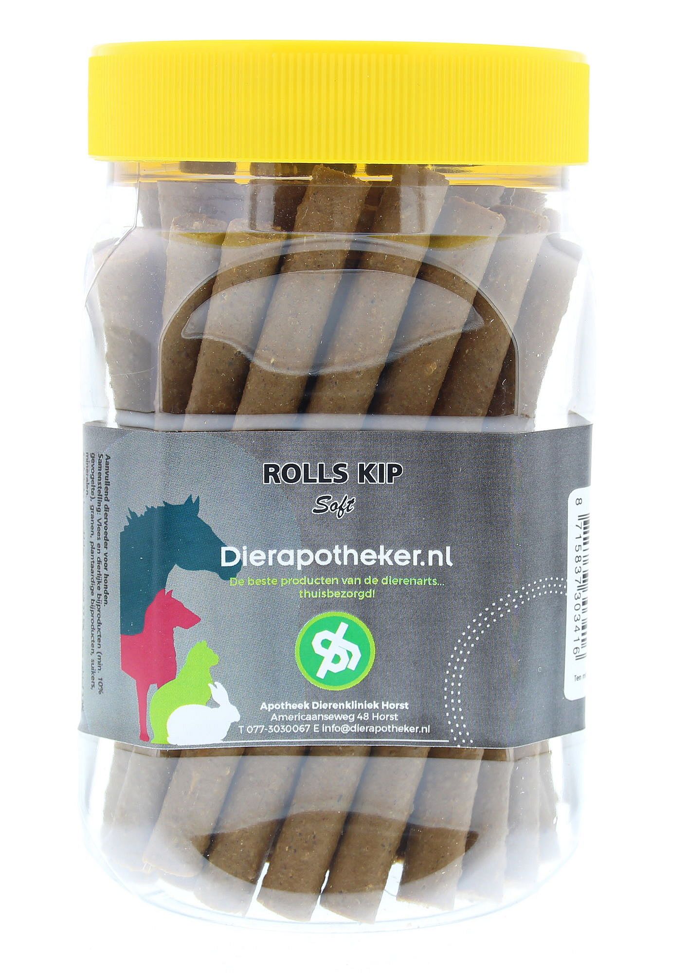 Dierapotheker Rolls Kip Soft Hond 40 stuks