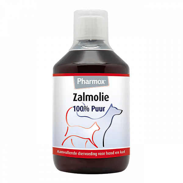 Pharmox Zalmolie 100% Puur Hond Kat 425 ml