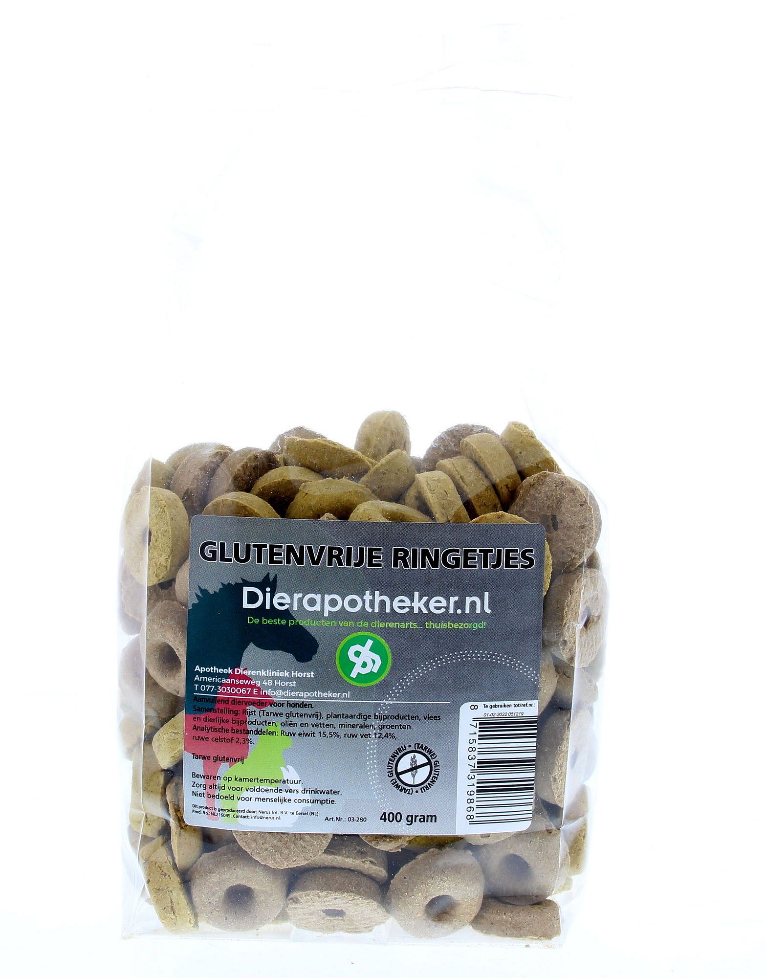 Dierapotheker Glutenvrije Ringetjes Hond