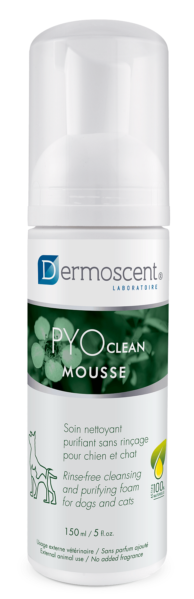 Dermoscent PYOclean Mousse Hond Kat 150 gram