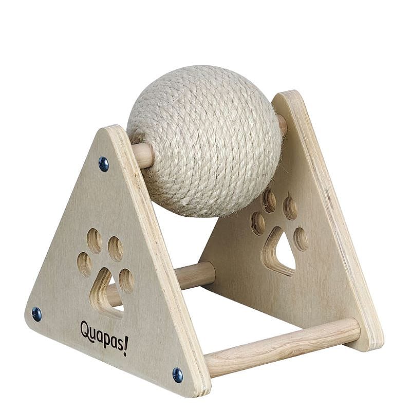 Quapas! Cat scratching white jute ball Large Kat