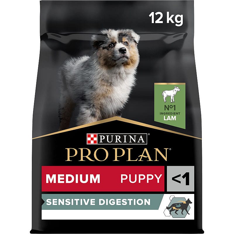 Purina Pro Plan Medium Puppy Sensitive Digestion Hondenvoer Lam 12 kg