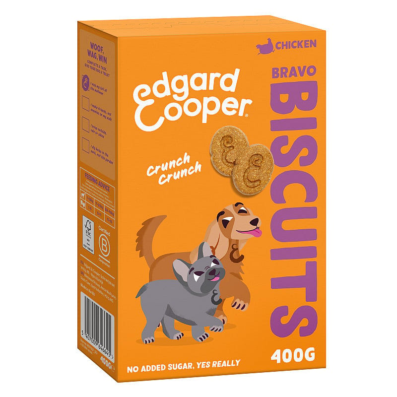 Edgard & Cooper Bravo Biscuits Kip 400 gram