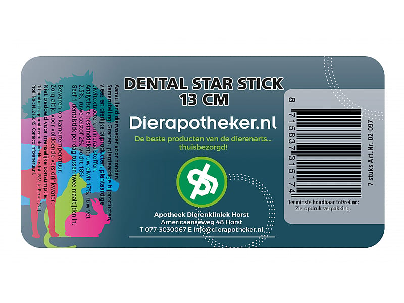 Dierapotheker Dental Star Sticks