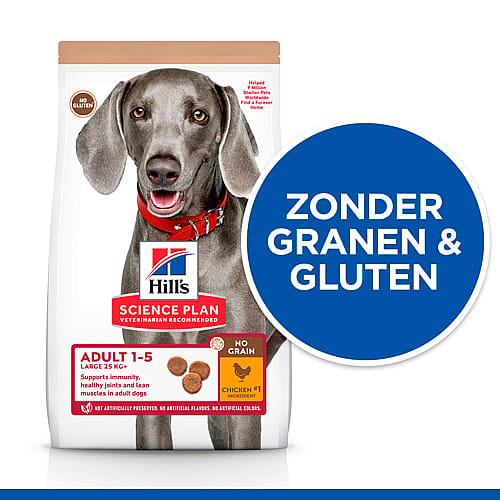 Hill's Science Plan Adult Large Breed No Grain Hondenvoer met kip 14 kg