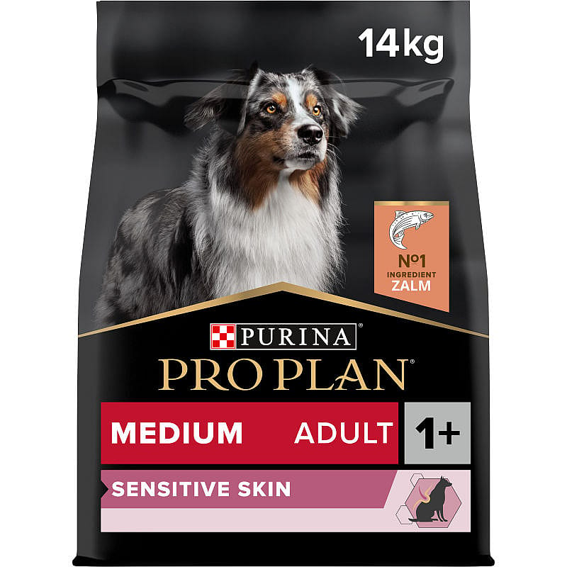 Purina Pro Plan Medium Adult Sensitive Skin Zalm Hondenvoer 14 kg