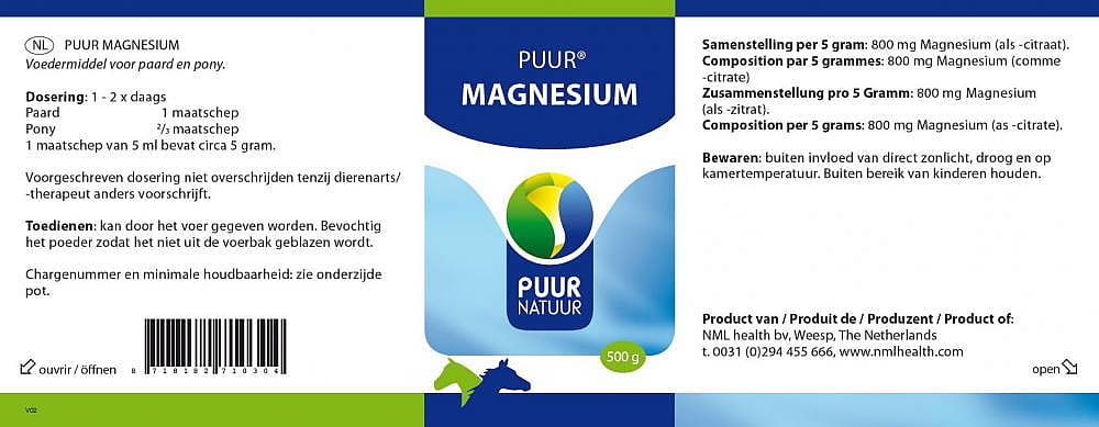 Puur Magnesium Paard Pony 500 gram