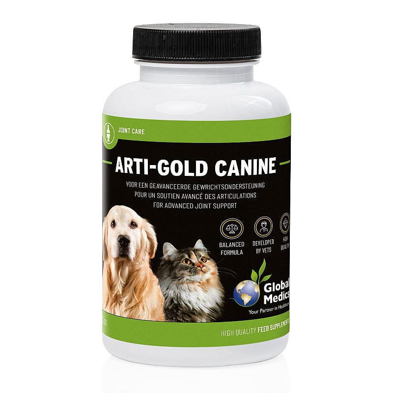 Global Medics Arti Gold Canine Gewrichten Hond Kat 126 tabletten