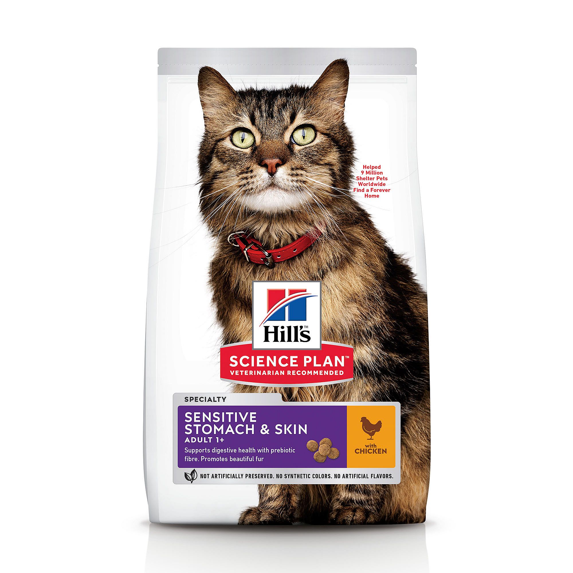 Hill's Science Plan Sensitive Stomach & Skin Adult Kattenvoer met Kip