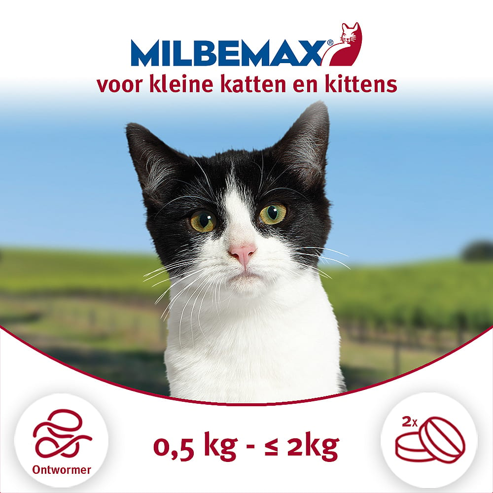 Milbemax Kleine Kat Ontwormingstabletten