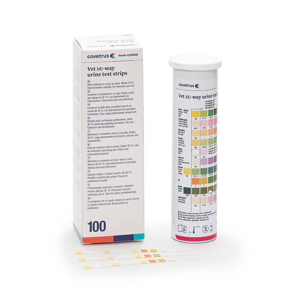 CVET Urine Teststrips 10 Parameters 100 stuks