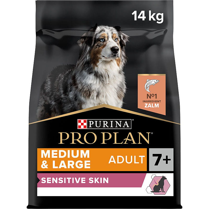 Purina Pro Plan Medium & Large Adult 7+ Sensitive Skin Hondenvoer Zalm 14 kg