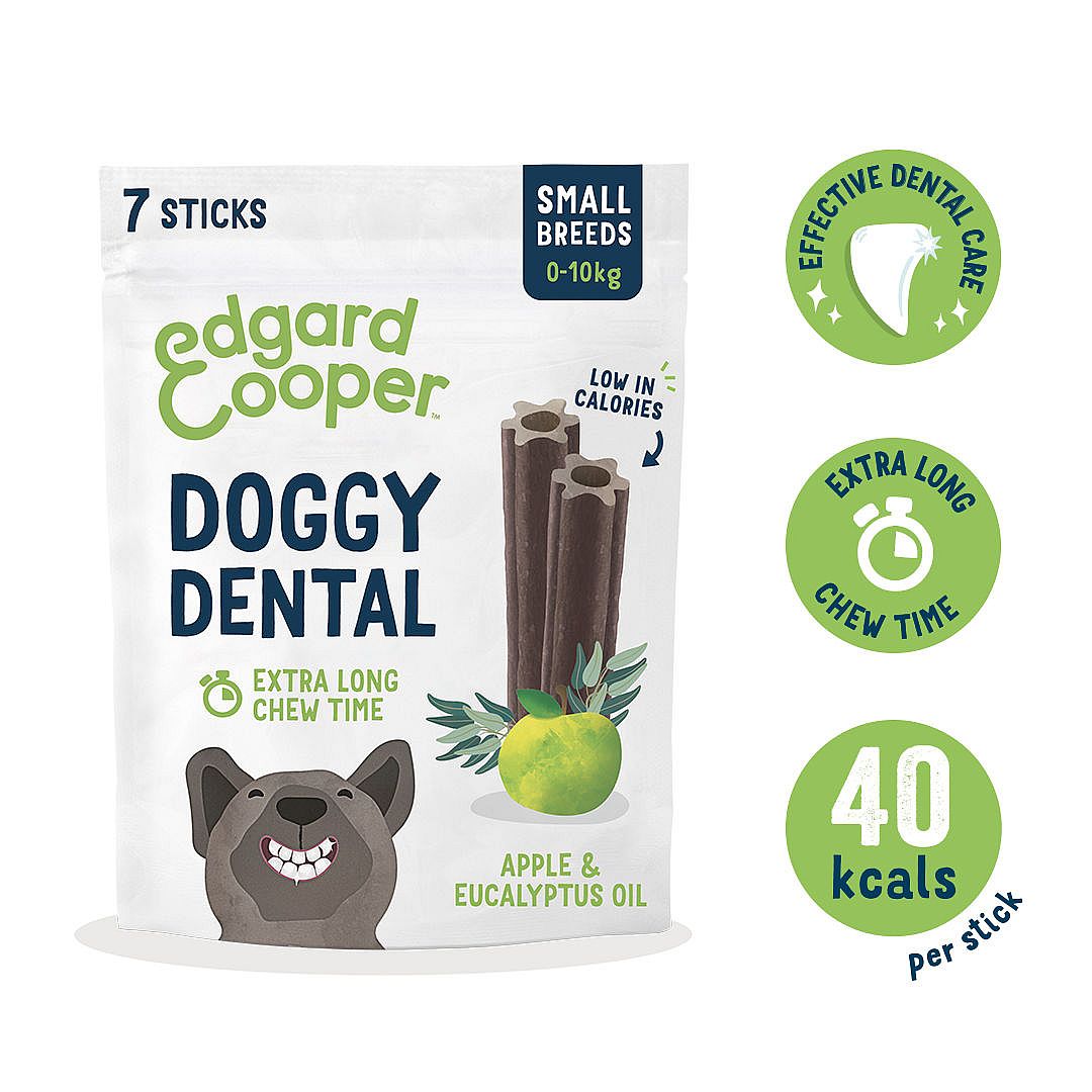 Edgard & Cooper Doggy Dental Sticks Hondensnack - Appel en Eucalyptus