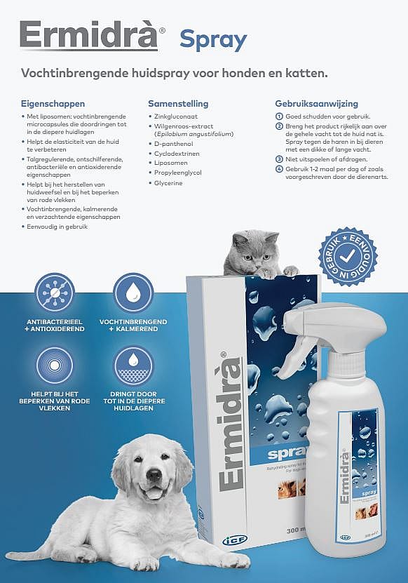 Ermidra Spray Hond Kat 300 ml