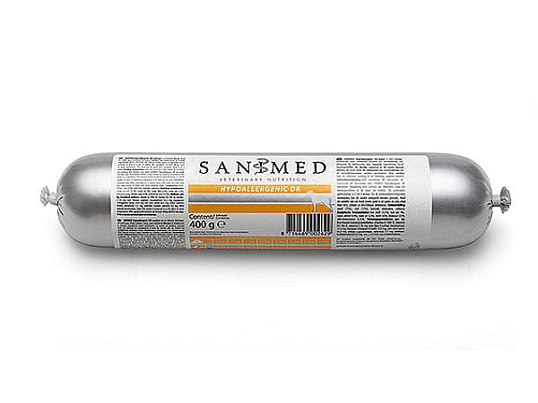 Sanimed Hypoallergenic Hond DR Worst (Eend en Rijst) 400 gram