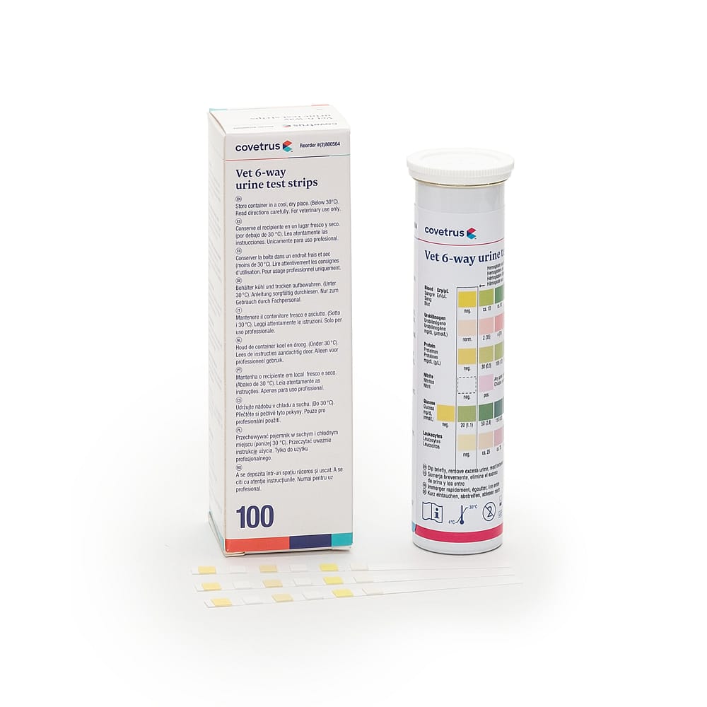 CVET Urine Teststrips 6 Parameters 100 stuks