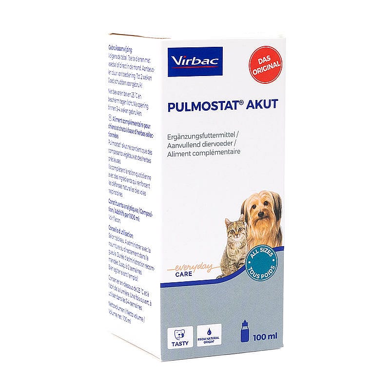 Pulmostat Akut Hoestsiroop Hond Kat 100 ml